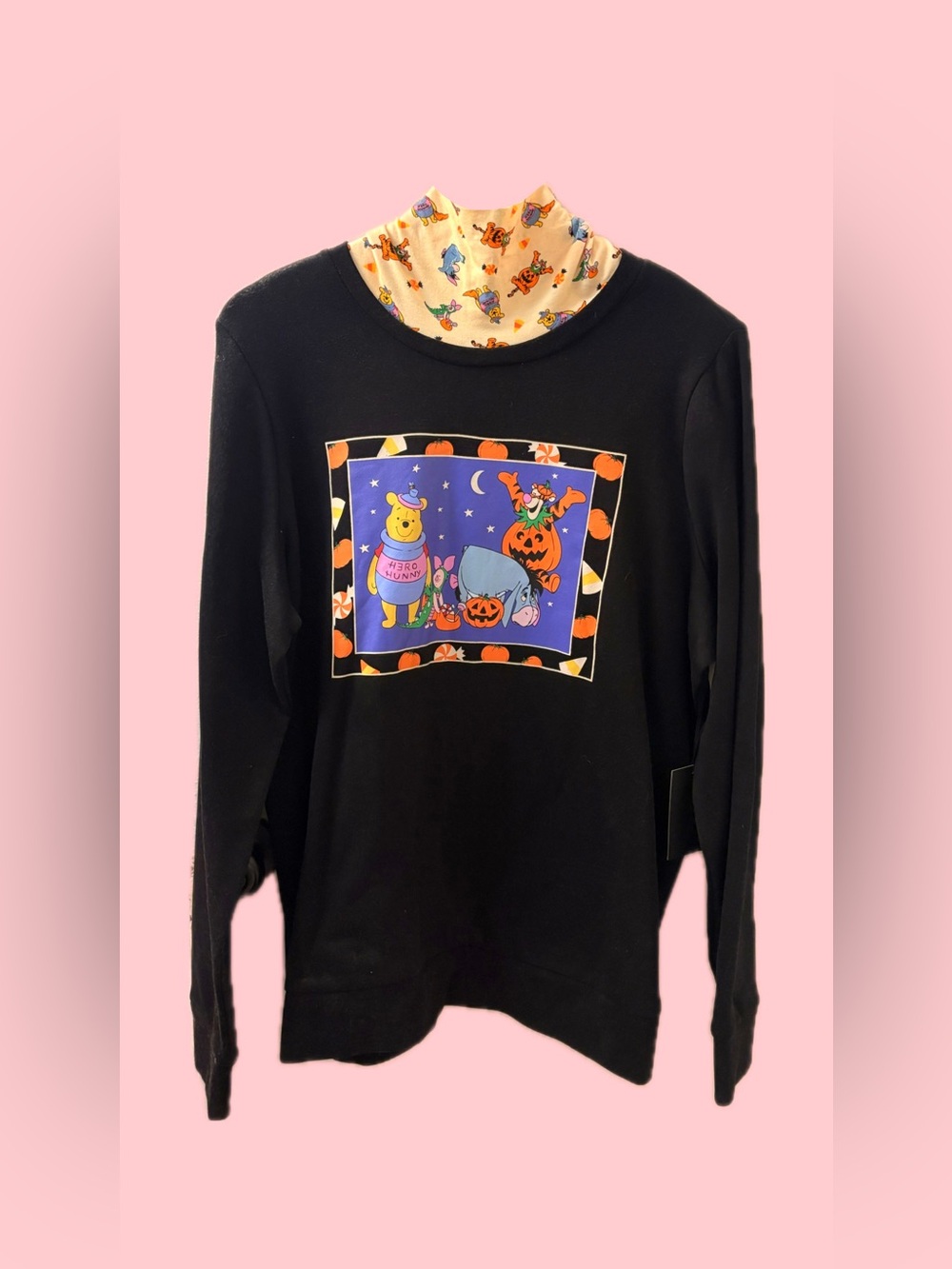 BNWT Disney Winnie the Pooh Halloween Turtleneck Top